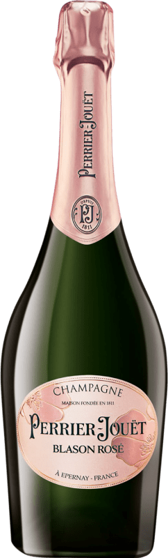 223,95 € Kostenloser Versand | Rosé Sekt Perrier-Jouët Blason Brut — Herb Rosé A.O.C. Champagne Champagner Frankreich Pinot Noir — Spätburgunder, Chardonnay, Pinot Meunier — Schwarzriesling Magnumflasche 1,5 L