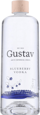 27,95 € Envio grátis | Vodca Gustav Blueberry Finlândia Garrafa 70 cl