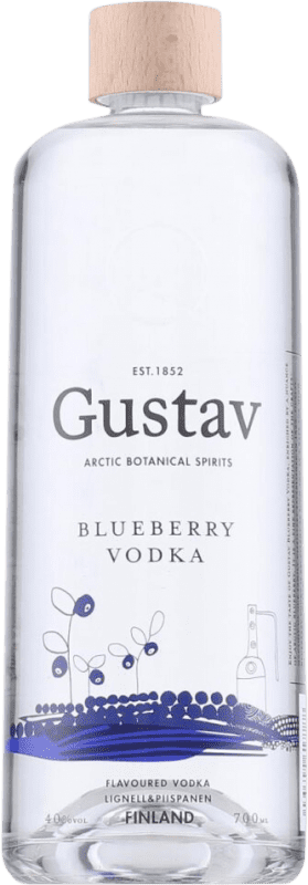 27,95 € Spedizione Gratuita | Vodka Gustav Finlandia 70 cl Blueberry — Mirtilli