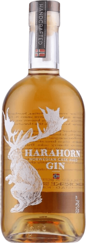 39,95 € Envio grátis | Gin Harahorn Cask Aged Gin Noruega Garrafa Medium 50 cl