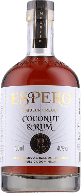 36,95 € Envío gratis | Ron Espero Creole Coconut & Rum Reino Unido Botella 70 cl