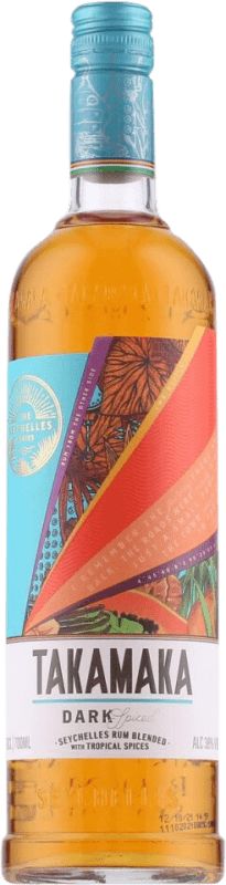 27,95 € 免费送货 | 朗姆酒 Takamaka Dark — 深色 塞舌尔 70 cl Spiced — 加香料