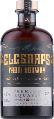 29,95 € Free Shipping | Aquavit Elgsnaps Premium Norway Medium Bottle 50 cl