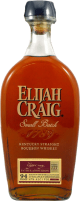 63,95 € 免费送货 | 波本威士忌 Elijah Craig. Small Batch 美国 瓶子 70 cl