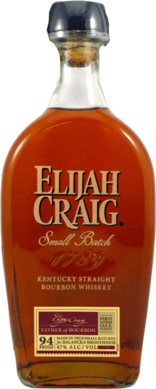 48,95 € Envío gratis | Whisky Bourbon Elijah Craig. Small Batch Estados Unidos Botella 70 cl