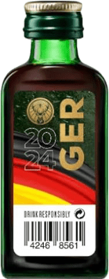 10,95 € Envío gratis | Caja de 9 unidades Licor de hierbas Mast Jägermeister EM-Edition 2 cl Alemania