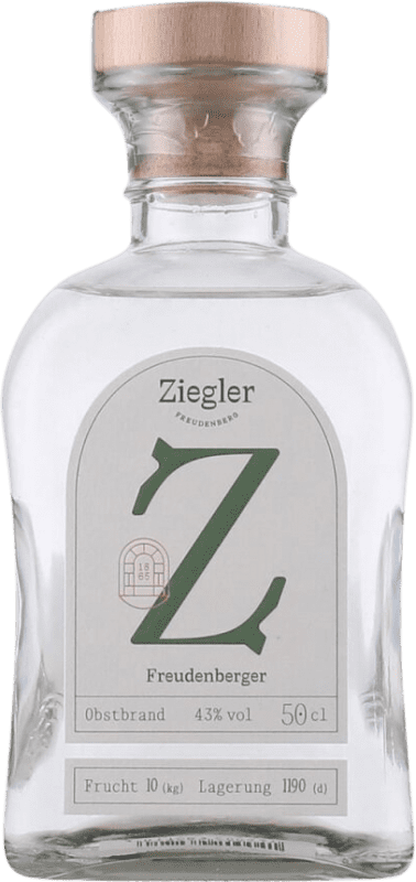 67,95 € Envio grátis | Aguardente Orujo Ziegler Freudenberger Alemanha Garrafa Medium 50 cl