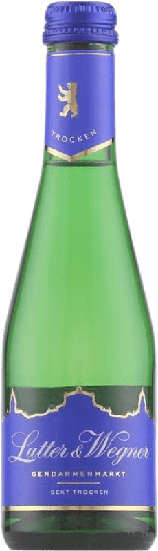 2,95 € Envio grátis | Espumante Branco Lutter & Wegner Gendarmenmarkt Trocken — Seco Alemanha Garrafinha 20 cl