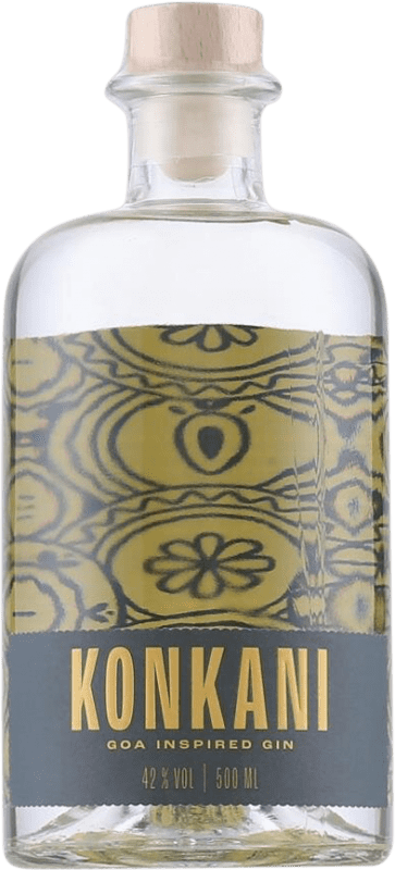 34,95 € Kostenloser Versand | Genever Gin Konkani Goa Inspired Deutschland Medium-Flasche 50 cl