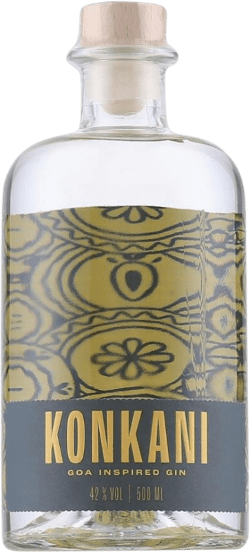 36,95 € Free Shipping | Gin Konkani Goa Inspired Gin Germany Medium Bottle 50 cl