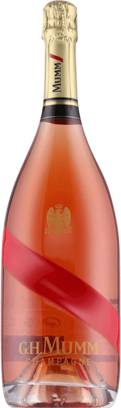 111,95 € Envio grátis | Espumante rosé G.H. Mumm Grand Cordon Rosé Brut A.O.C. Champagne Champagne França Garrafa Magnum 1,5 L