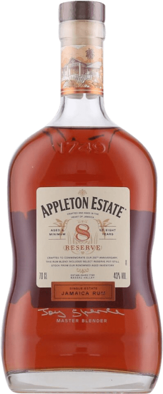 44,95 € Envio grátis | Rum Appleton Estate Jamaica Jamaica 8 Anos Garrafa 70 cl