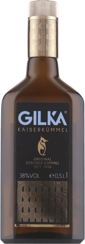 26,95 € 免费送货 | 利口酒 Gilka Kaiser 德国 Bio — 生态 有机 天然 中瓶装 50 cl Abricot — 杏, Kümmel — 葛缕子