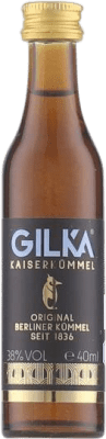 3,95 € Бесплатная доставка | Ликеры Gilka Kaiserkümmel Bio Германия Органический миниатюрная бутылка 4 cl