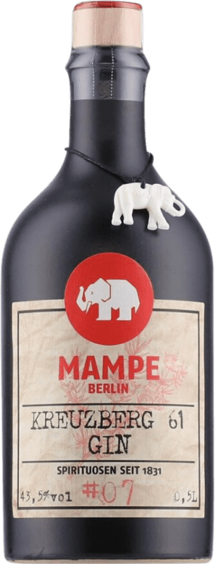 34,95 € 免费送货 | 金酒 Mampe Berlin Kreuzberg 61 Gin 德国 瓶子 Medium 50 cl