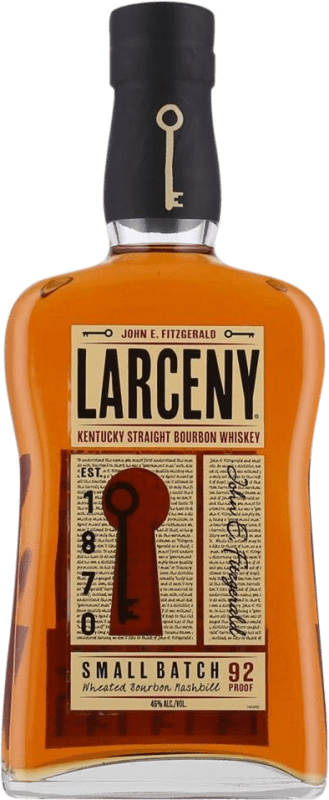 49,95 € 免费送货 | 波本威士忌 Larceny. Kentucky Straight 肯塔基 美国 瓶子 70 cl