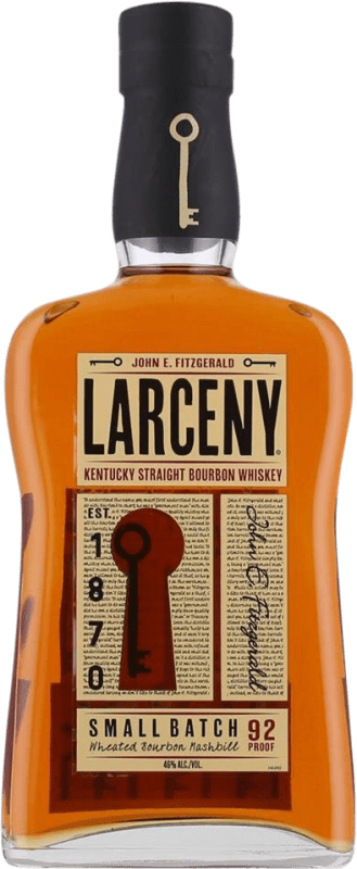51,95 € Envío gratis | Whisky Bourbon Larceny. Kentucky Straight Kentucky Estados Unidos Botella 70 cl