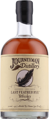 61,95 € Envio grátis | Whisky Blended Journeyman Last Feather Rye Estados Unidos Garrafa Medium 50 cl