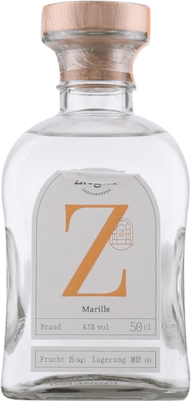 129,95 € Envio grátis | Aguardente Orujo Ziegler Marille Alemanha Garrafa Medium 50 cl