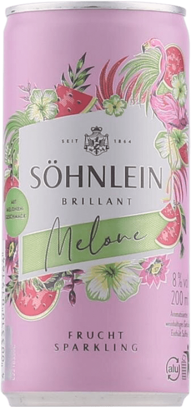 1,95 € Free Shipping | White Sparkling Wine Söhnlein Brillant Melone Germany Can 20 cl