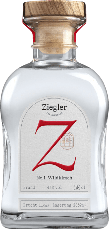 147,95 € Envoi gratuit | Eau-de-vie Orujo Ziegler Nº 1 Allemagne Bouteille Medium 50 cl Wilde Kirsche — Cerise Sauvage