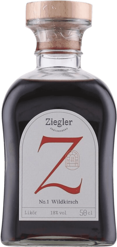 54,95 € Envio grátis | Licores Ziegler Nº 1 Wildkirsch Alemanha Garrafa Medium 50 cl