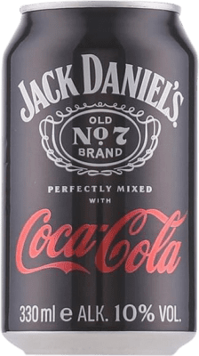 35,95 € 免费送货 | 盒装6个 调和剂 Mixer Jack Daniel's Old Nº 7 田纳西 美国 罐 33 cl Bourbon — 波本, Cola — 可乐, Whisky — 威士忌