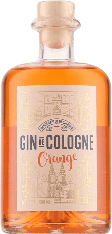 39,95 € Envío gratis | Ginebra Gin De Cologne Alemania Botella Medium 50 cl Orange — Naranja