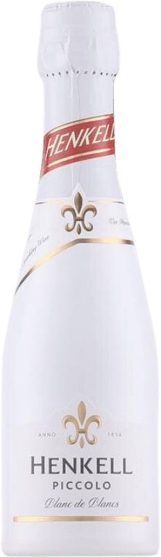 2,95 € Kostenloser Versand | Weißer Sekt Henkell Piccolo Trocken Blanc de Blancs Deutschland Kleine Flasche 20 cl