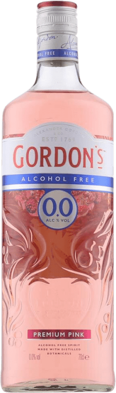 12,95 € Envío gratis | Ginebra Gin Gordon's Premium Pink 0,0 Reino Unido Botella 70 cl Sin Alcohol