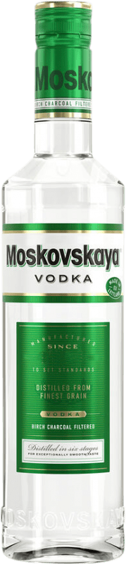 14,95 € Envío gratis | Vodka Moskovskaya Premium Rusia Botella Medium 50 cl