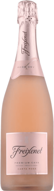 8,95 € Kostenloser Versand | Rosé Sekt Freixenet Carta Rosé Katalonien Spanien Garnacha — Grenache, Monastrell, Trepat Flasche 75 cl