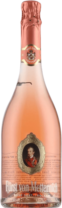 12,95 € Spedizione Gratuita | Spumante Rosato Fürst von Metternich Trocken — Secco Rosé — Rosato Germania Bottiglia 75 cl