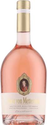 9,95 € Envío gratis | Vino Rosado Fürst von Metternich Seco Rosé — Rosado Q.b.A. Rheinhessen Rheinhessen Alemania Pinot Negro Botella 75 cl