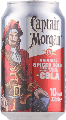 3,95 € Spedizione Gratuita | Bibite e Mixer Captain Morgan Rum & Cola Puerto Rico Lattina 33 cl