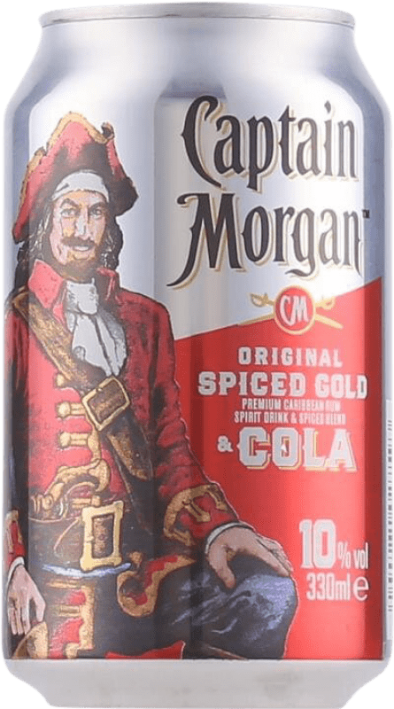 3,95 € 送料無料 | 飲み物とミキサー Captain Morgan Rum & Cola プエルトリコ アルミ缶 33 cl