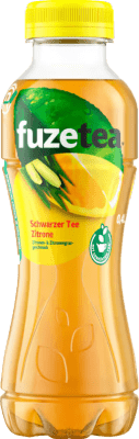 11,95 € Free Shipping | 12 units box Soft Drinks Fuze Tea Schwarzer Tee Zitrone & Zitronengras Germany Half Bottle 37 cl