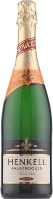 8,95 € 送料無料 | 白スパークリングワイン Henkell Sekt セミドライ セミスイート ドイツ ボトル 75 cl