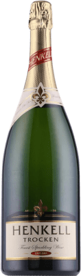 21,95 € Free Shipping | White sparkling Henkell Sekt Dry Germany Magnum Bottle 1,5 L