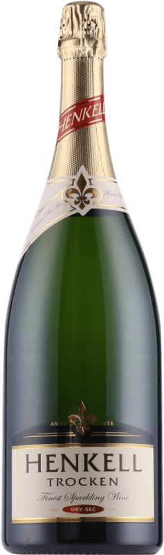 27,95 € Envío gratis | Espumoso Blanco Henkell Trocken — Seco Alemania Botella Magnum 1,5 L