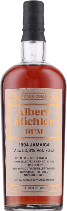 388,95 € Spedizione Gratuita | Rum Albert Michler Jamaica Single Cask — Botte Singolo, Collection — Collezione Regno Unito 28 Anni 70 cl