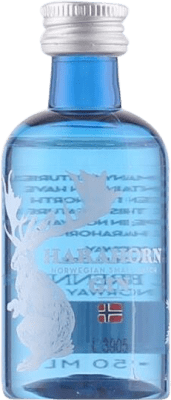 8,95 € Free Shipping | Genever Gin Harahorn Small Batch Norway Miniature Bottle 5 cl