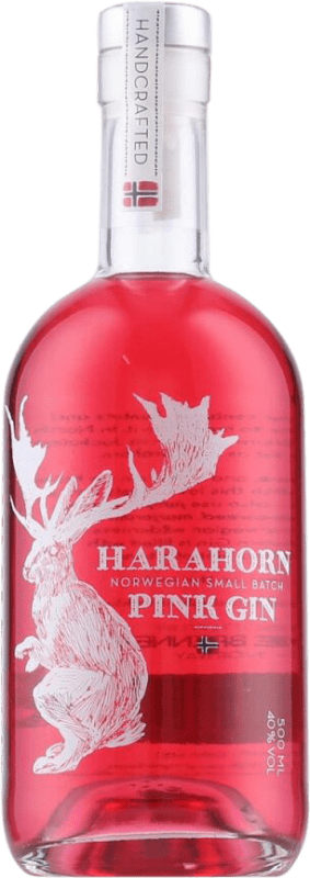 32,95 € Бесплатная доставка | Джин Harahorn Small Batch Pink Gin Норвегия бутылка Medium 50 cl