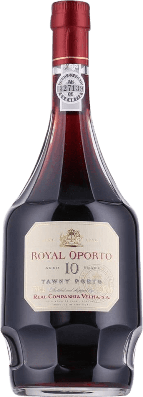 34,95 € Бесплатная доставка | Креплёное вино Real Companhia Velha Oporto Tawny — Тони, Royal — Королевский I.G. Porto порто Португалия 10 Лет 75 cl