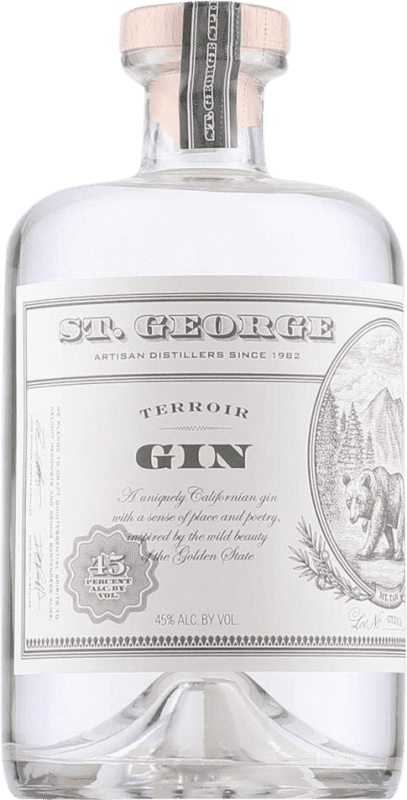 52,95 € Kostenloser Versand | Gin St. George Terroir Gin Vereinigte Staaten Flasche 70 cl