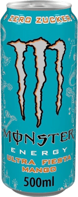 Getränke und Mixer 12 Einheiten Box Monster Energy Ultra Fiesta Mango Zero Zucker 50 cl