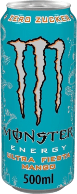 19,95 € Envoi gratuit | Boîte de 12 unités Boissons Fraîches Monster Energy Ultra Fiesta Mango Sans Sucre Irlande Bouteille Medium 50 cl