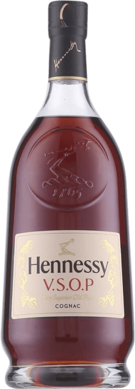 121,95 € Envio grátis | Cognac Conhaque Hennessy VSOP A.O.C. Cognac França Garrafa 1 L