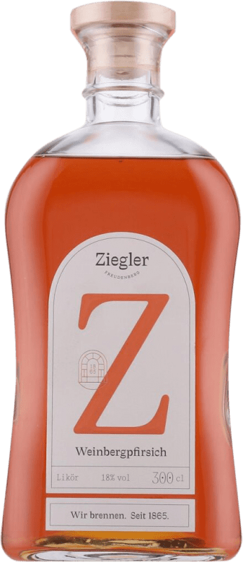 515,95 € Envío gratis | Licores Ziegler Weinbergpfirsich Alemania Botella Especial 3 L