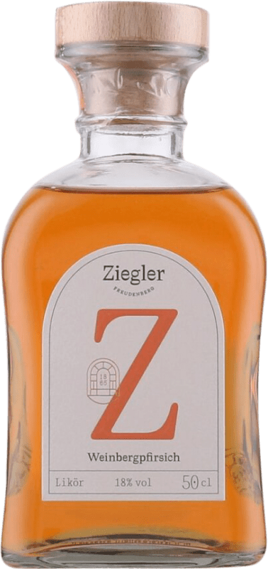 54,95 € Envio grátis | Licores Ziegler Weinbergpfirsich Alemanha Garrafa Medium 50 cl